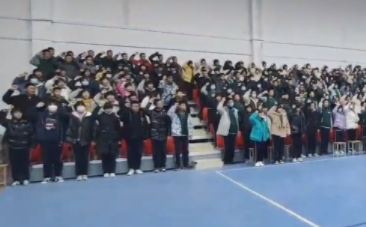 奔跑吧！少年！邯郸市行知实验中学举行冲刺中考誓师大会